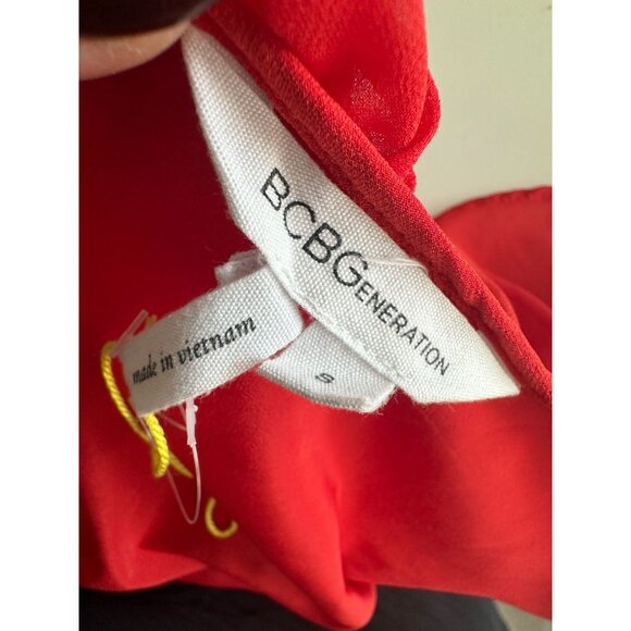 BCBGENERATION Orange Ruffle Sundress Size S NEW New without tags - Picture 5 of 8